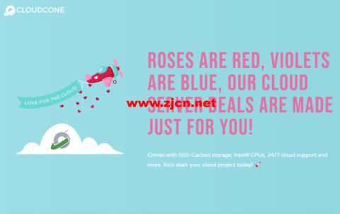 #情人节促销#CloudCone:洛杉矶vps,3核/2GB/240GB/4TB@1Gbps,$24.99/年