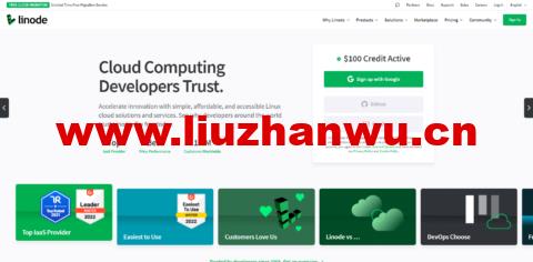 Linode：2022年9月最新优惠码，新用户注册赠送$100美金免费账户余额，1核/1G内存/25G NVMe硬盘/1T流量，$5/月起，可选11个机房