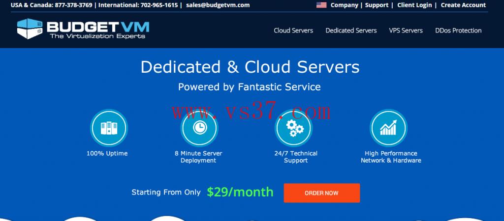 BudgetVM:$12.5/月/1核独享/2GB内存/50GB SSD空间/不限流量/100Mbps端口/DDOS/KVM/日本/洛杉矶CN2/达拉斯/芝加哥/荷兰等