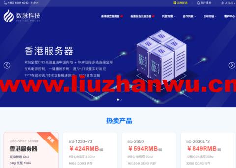 #2024年新春特惠#数脉科技:香港E3-1230v2/16G/1TB HDD/240GB SSD/3个IP,带宽可选30Mbps BGP/15Mbps CN2BGP/10Mbps 华为混合网,月付230元起